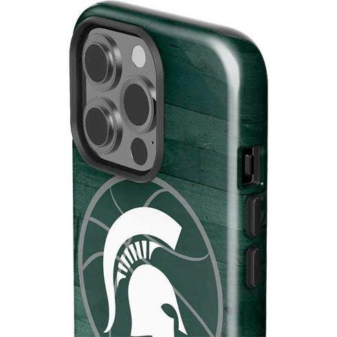 Michigan State University Basketball Courtside iPhone 15 Pro Impact Case
